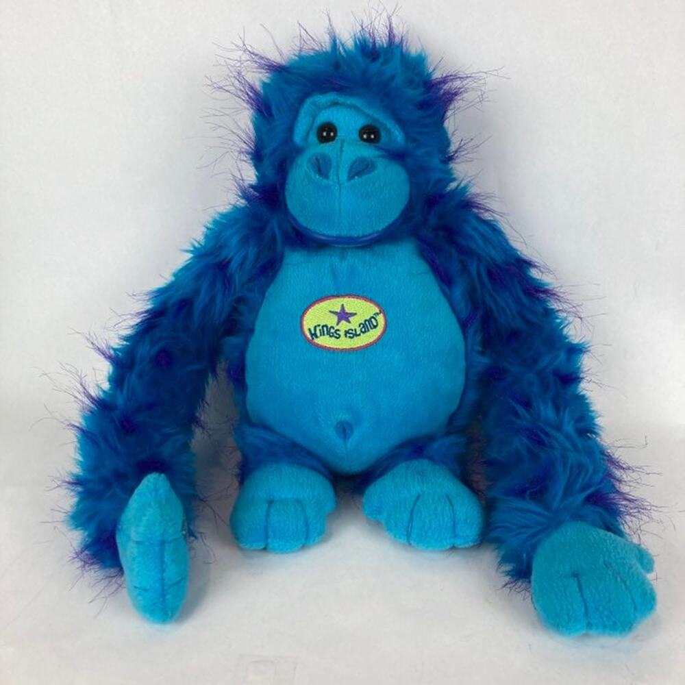 2007 Kings Island Cedar Fair Amusement Park Blue Monkey Plush